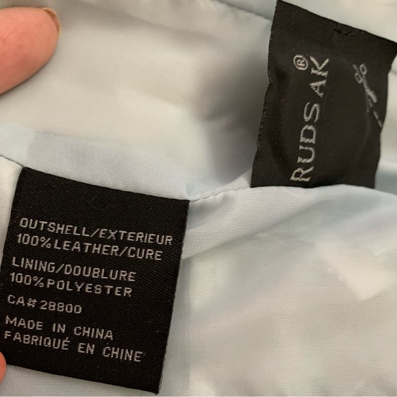 RUDSAK - White Leather Jacket - Picture 5 of 12